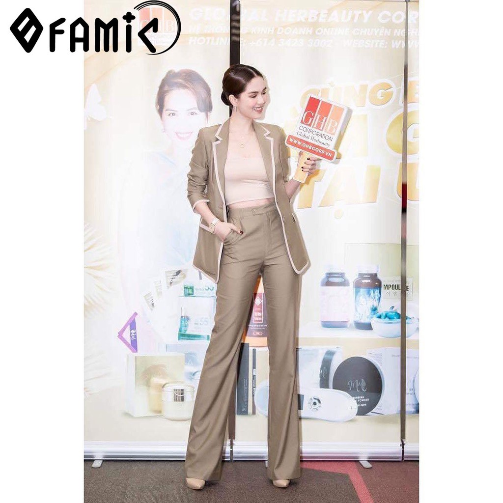 Vest Nữ Hàn Quốc ❤️𝑭𝑹𝑬𝑬𝑺𝑯𝑰𝑷❤️ Set Vest Nữ Hàn Quốc Gồm Áo Và Quần Dài Phối Viền Ngọc Trinh | BigBuy360 - bigbuy360.vn