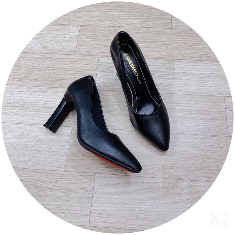 Giày cao gót 9 phân da lì cao cấp siêu êm mềm dễ đi-giày cao gót đế cao su