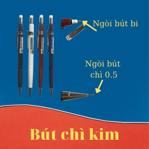 Bút Chì Bấm, Bút Chì Kim M&amp;G Ngòi 0.5 Chất Lượng Cao