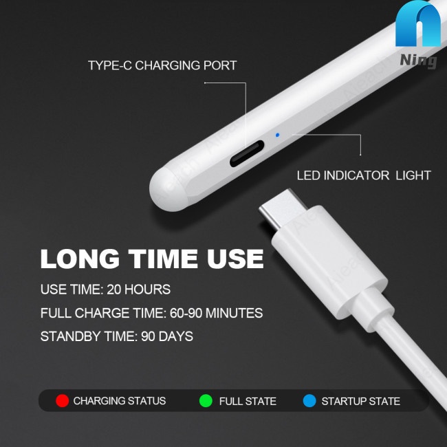 Set 2 Bút Cảm Ứng Chuyên Dụng Cho Apple Pencil Pro 11 12.9 9.7 2018 Air 3 10.2 2019 Mini 5