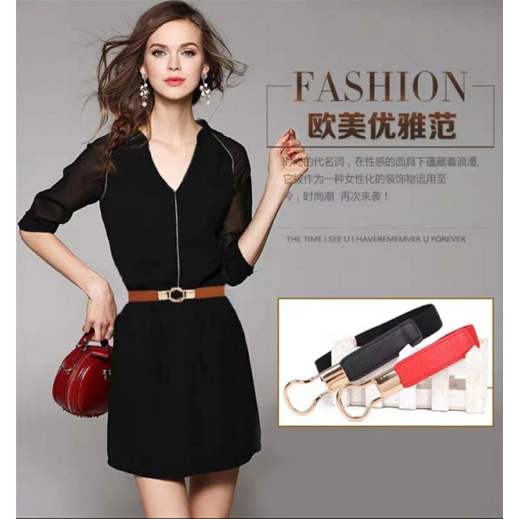 Thắt lưng nữ dây nịt nữ đai váy đẹp bản nhỏ 2.5cm