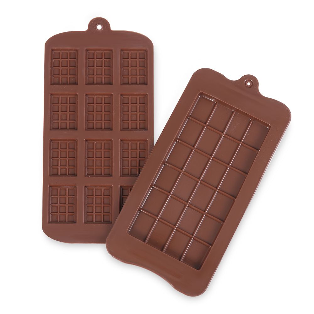 Khuôn silicone tạo hình bánh waffle/ chocolate/ kẹo hình thanh dài