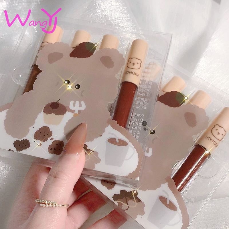 Bộ 4 Son Lì Von Gee Chất Son Mịn Như Nhung Không Dính Cốc