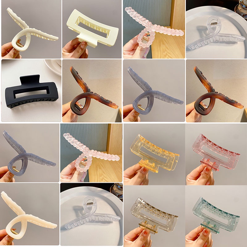 Kẹp Tóc Acrylic Cỡ Lớn Thiết Kế Mới Thời Trang Dành Cho Nữ