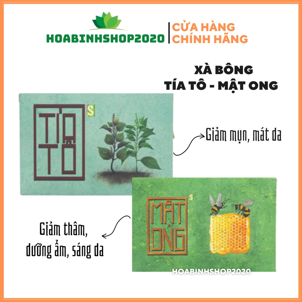 [CHÍNH HÃNG] COMBO XÀ BÔNG TÍA TÔ - MẬT ONG HTX SINH DƯỢC