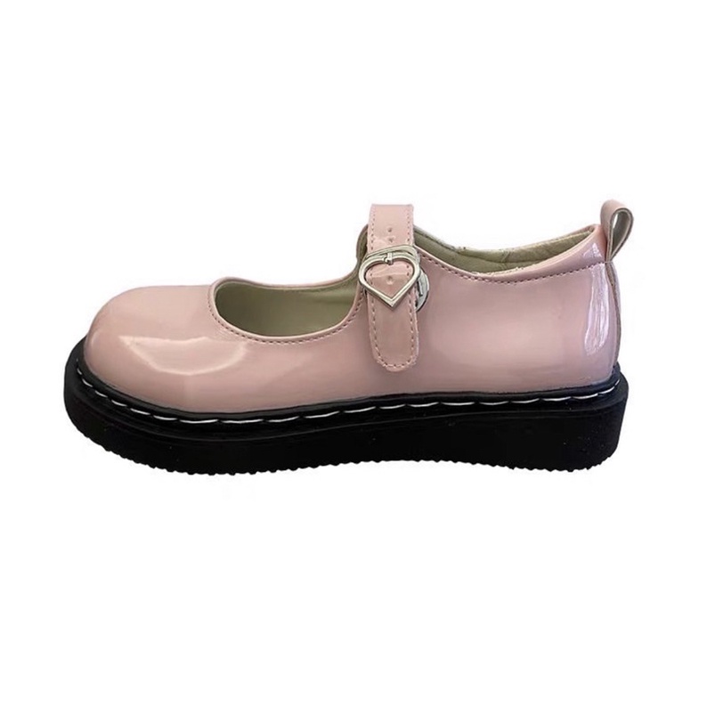 Giày búp bê có quai vintage Mary Jane Yannie Lolita hồng pastel ngọt ngào dễ thương