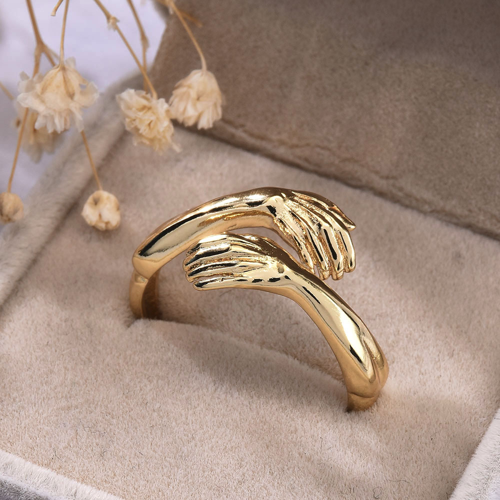Nhẫn Đôi Thiết Kế Sáng Tạo Có Thể Điều Chỉnh Kích Cỡ S925 Yanqueens Đồ trang sức Quà tặng