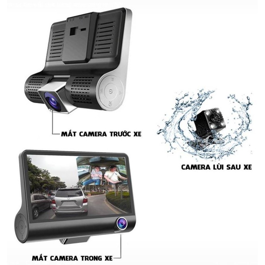 Camera 3 mắt hành trình Cảm ứng 3 Trong 1 Quan Sát Tổng Thể Xe