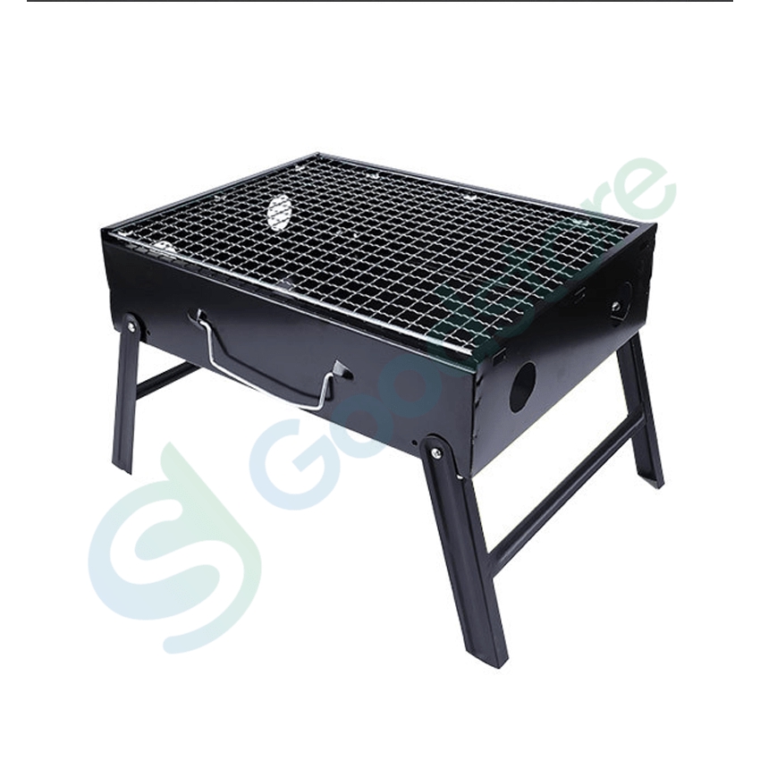 Bếp Nướng Than Hoa Ngoài Trời Màu Đen Bằng Thép Sơn Tĩnh Điện | BigBuy360 - bigbuy360.vn