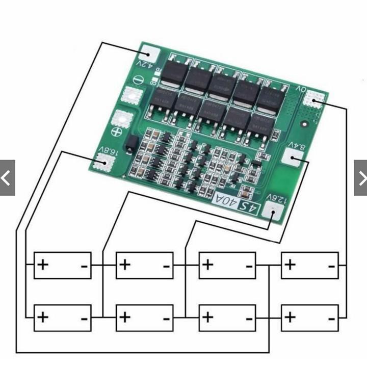 Mạch sạc 4S 40A bảo vệ pin cân bằng 16.8V sạc pin 18650 hoặc pin lypo lion 3.7V