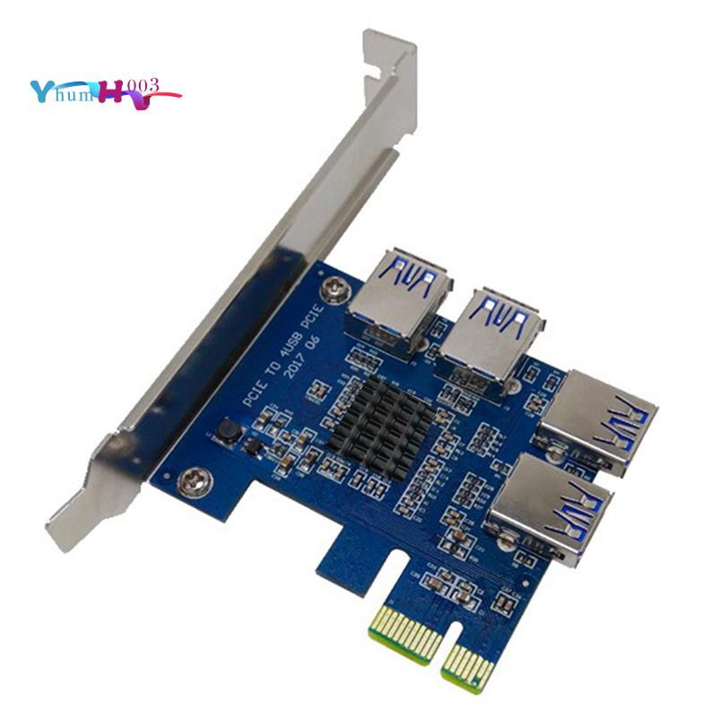 Card Mở Rộng Pci-E 1 For 4 Pci-E 1x Sang Pci-E 16x Cho Btc Mini