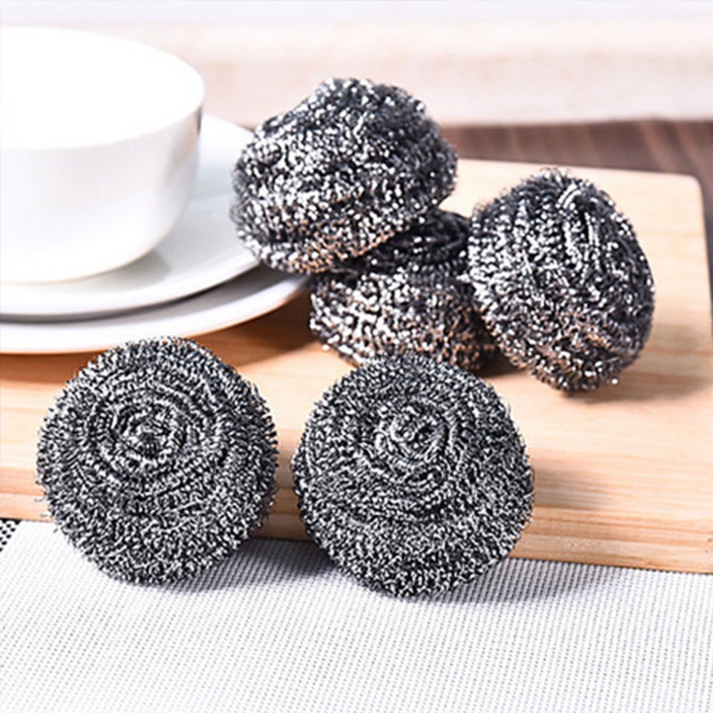 Bộ 4 Miếng Rửa Chén Bằng Thép Không Gỉ Đường Kính 5cm