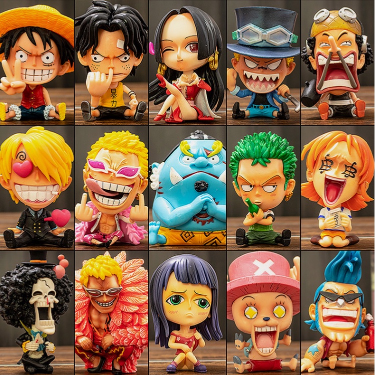 [Rẻ vô địch] Mô Hình Chibi các nhân vật One Piece Mô Hình Băng mũ rơm Luffy , ACE , Sabo Thất Vũ Hải