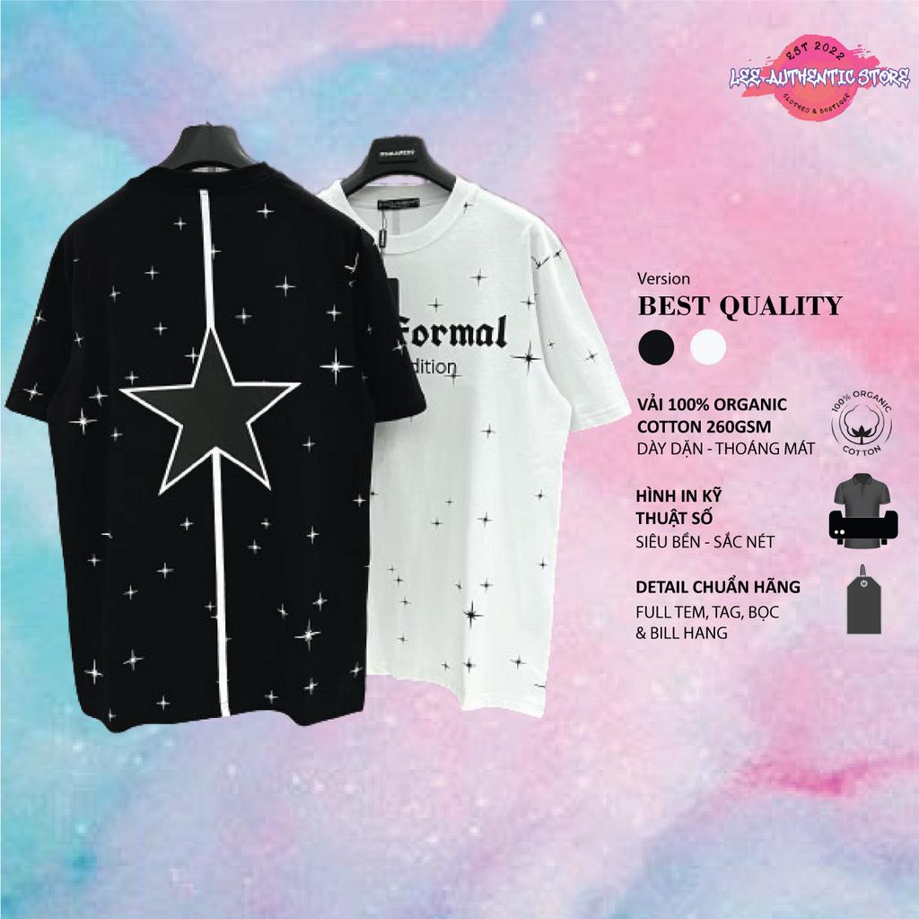 Áo Thun Nam Dolce Formal hoa văn ngôi sao sáng Full Áo vải Cotton 100%