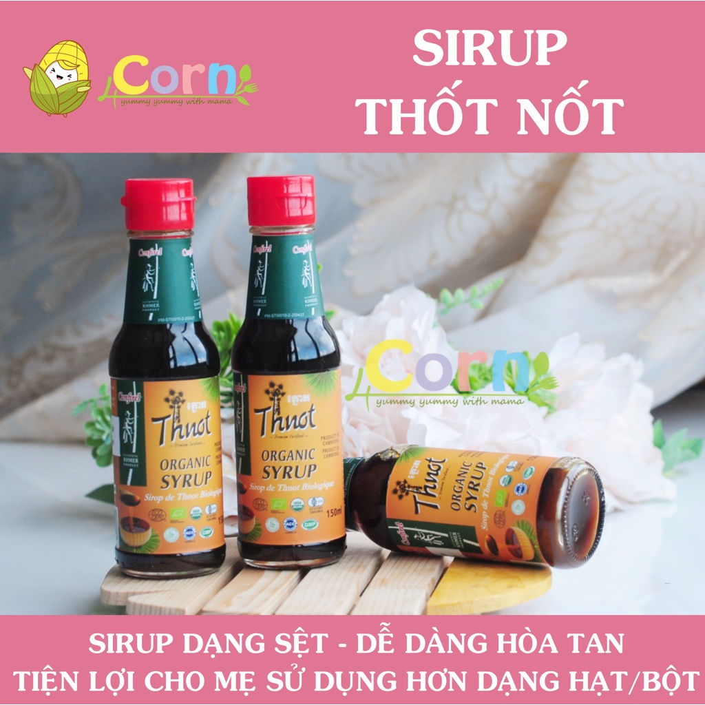 Sirup thốt nốt (đường thốt nốt) hữu cơ Thnot - Cho bé 12m+
