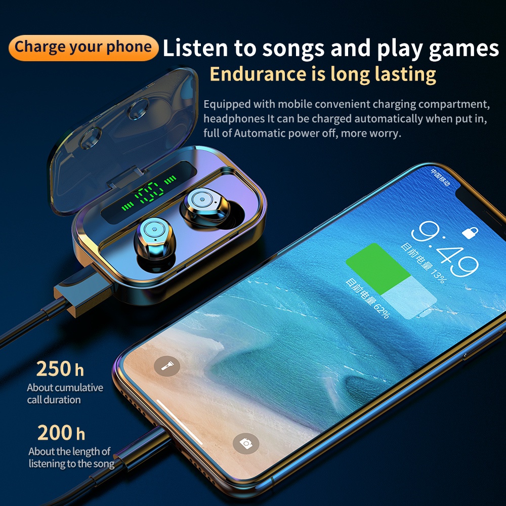 Tai nghe thể thao SPRISE bluetooth không dây chống thấm nước giảm tiếng ồn tiện lợi