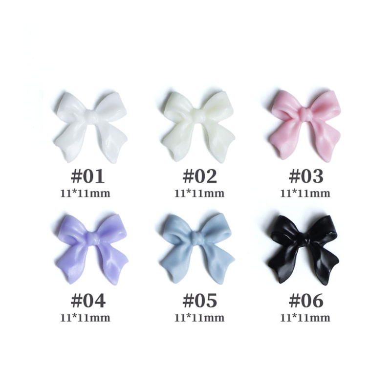 Set 50 Hộp Phụ Kiện Nơ Nhiều Màu Đính Móng Nghệ Thuật