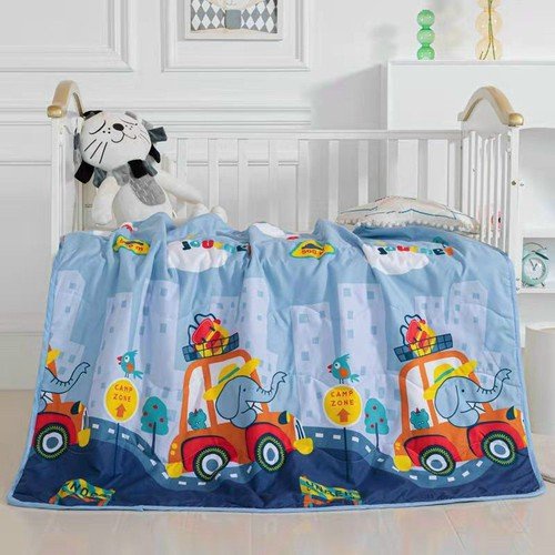 [Chúc Con Ngủ Ngon] Mền Chăn Đũi Cotton 2 Mặt Đắp Hè Thu Điều Hoà Cho Bé Mẫu Mới Nhất