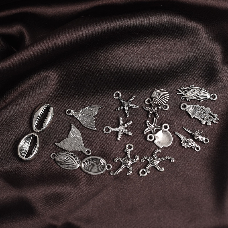 Túi 50g Mặt Vòng cổ Bạc Phong Cách Vintage Tự Làm Trang Sức