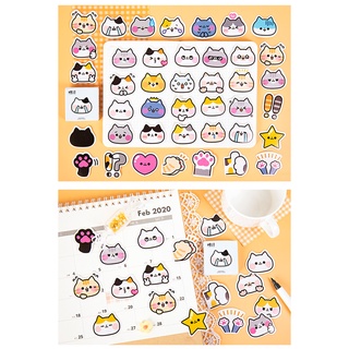 Hộp 45 stickers hình mèo