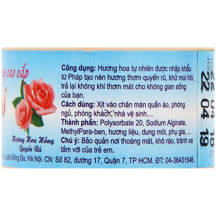 [Giá công phá] Nước hoa xịt phòng 200ml Hando (hương hồng / hương café / hương lavender)