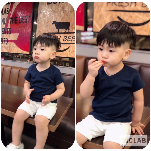Áo cotton 100% siêu mịn mát cho bé