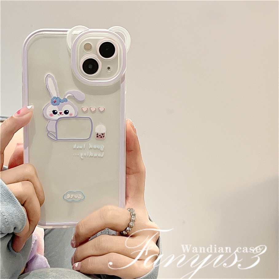 Ốp Điện Thoại Mềm Trong Suốt Họa Tiết Hoạt Hình Cho iPhone 14 13 12 11 Pro Max X XR Xs Max 8 7 6 6s Plus SE 2020