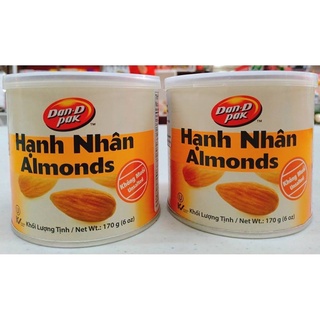 Hạnh nhân rang muối, không muối, vị bơ - almond dan d pak 170g