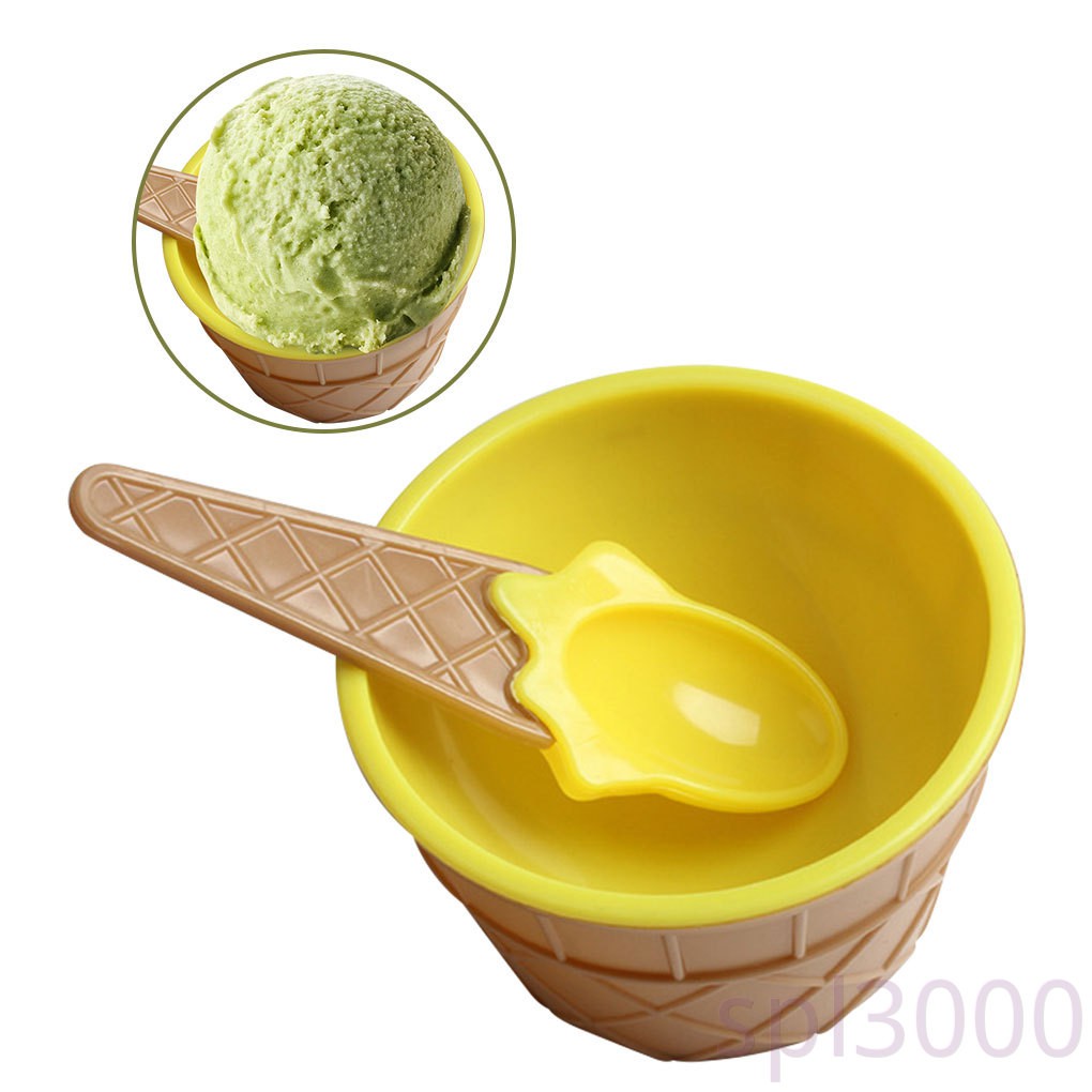 Bộ Tô Và Muỗng Ăn Hình Que Kem Đáng Yêu Cho Bé