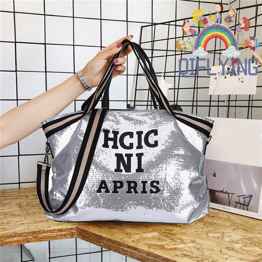 Túi Xách Đeo Chéo Vai Đính Sequin Chữ Thời Trang Dành Cho Nữ