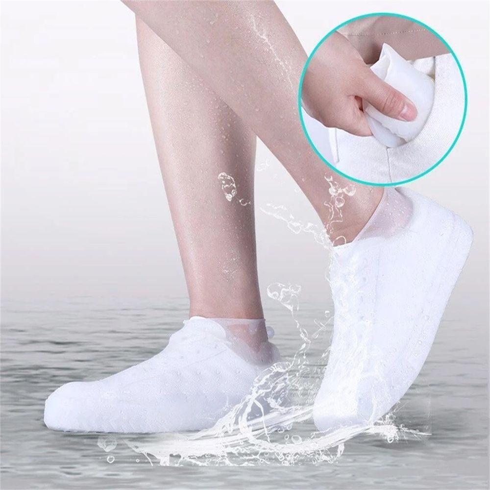 GOFIDIN Vỏ Bọc Giày Đi Mưa Bằng Silicon Chống Trượt Chống Thấm Nước Tái Sử Dụng Tiện Lợi