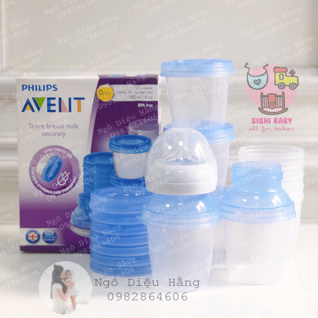 Cốc Trữ Sữa chính hãng Avent Philips 180ml