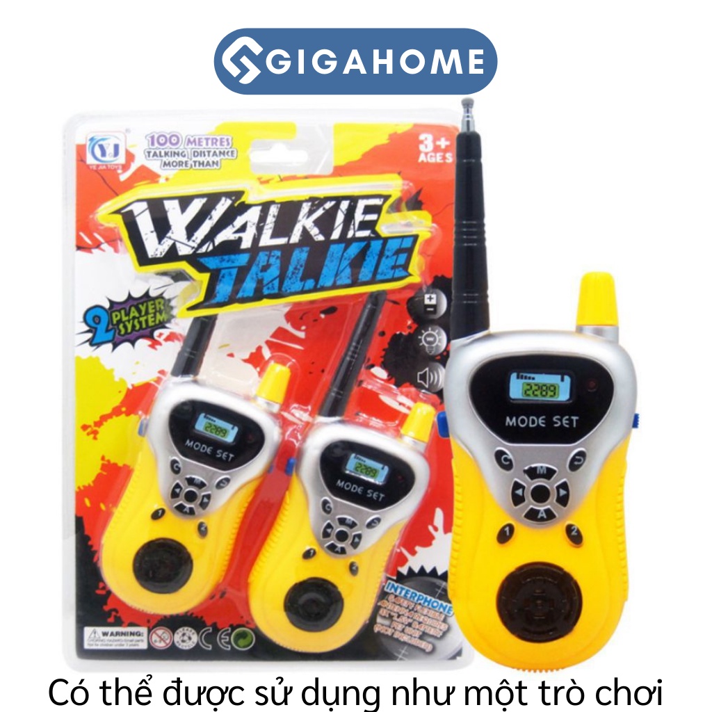 Combo 2 Máy Bộ Đàm Đồ Chơi Cho Bé GIGAHOME Màn Hình LCD, Tiết Kiệm Pin 7797