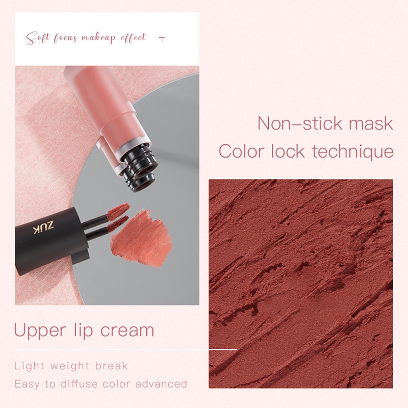 Son Kem Lì ZUK Luxury Rose Velvet Lip Glaze