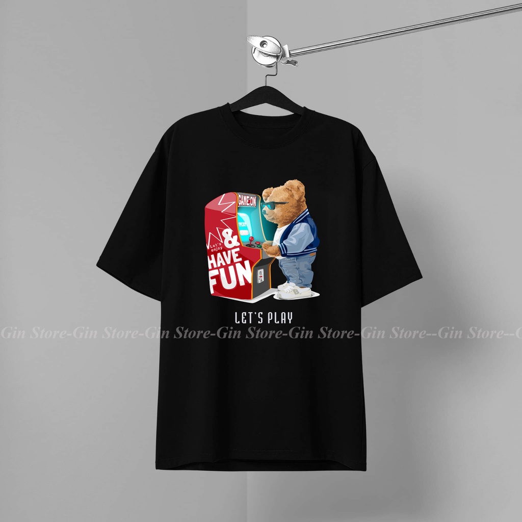 Áo thun hình GẤU HOTTREND BEST SELLER Cotton Co giãn 2 chiều