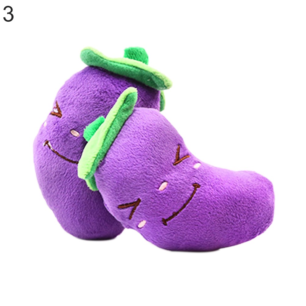 Đồ chơi nhồi bông hình rau củ quả đáng yêu dành cho thú cưng