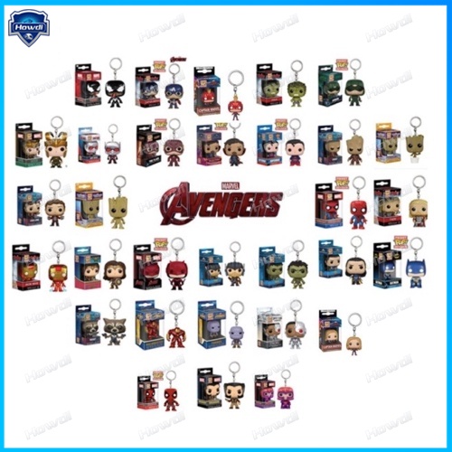 Móc Khóa Mô Hình Nhân Vật Mar-Level Aven-gers