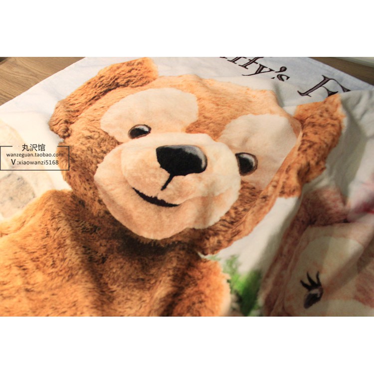 Khăn Tắm In Họa Tiết Gấu Duffy Stray Bear Dễ Thương