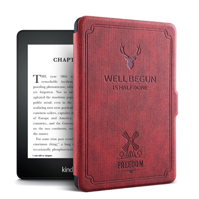 [BASIC2022/2019] Bao da Cover Kindle Basic - Mẫu Well - Smartcover tự động tắt mở