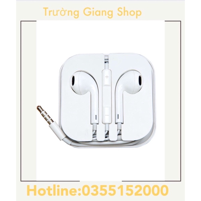 Tai nghe ip6/6s thích hợp ip6 ip6s 6splus 6plus nghe nhạc êm ái có mic đàm thoại