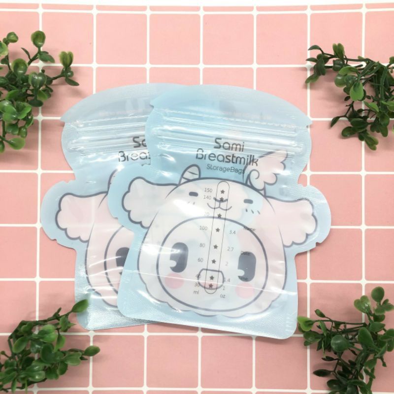 Hộp 30 Túi Trữ Sữa Sami 150ml / Có Vòi Rót Tiện Dụng