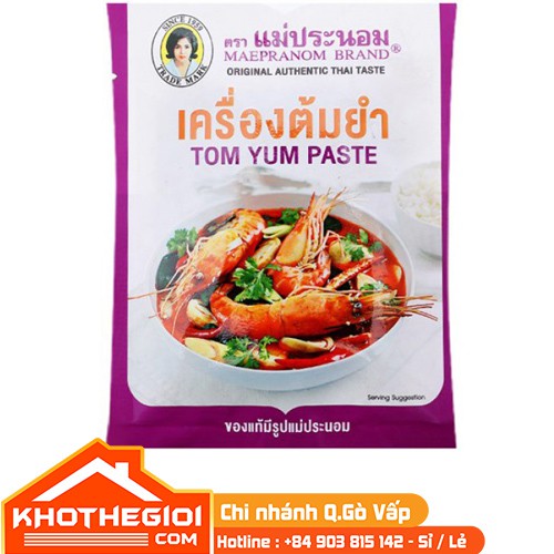 Sốt lẩu Thái Lan Tom Yum Mae Pranom Eufood gói 50g