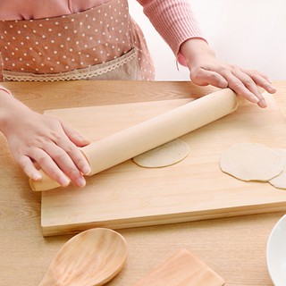 Cây lăn bột bằng gỗ có tay cầm 40cm