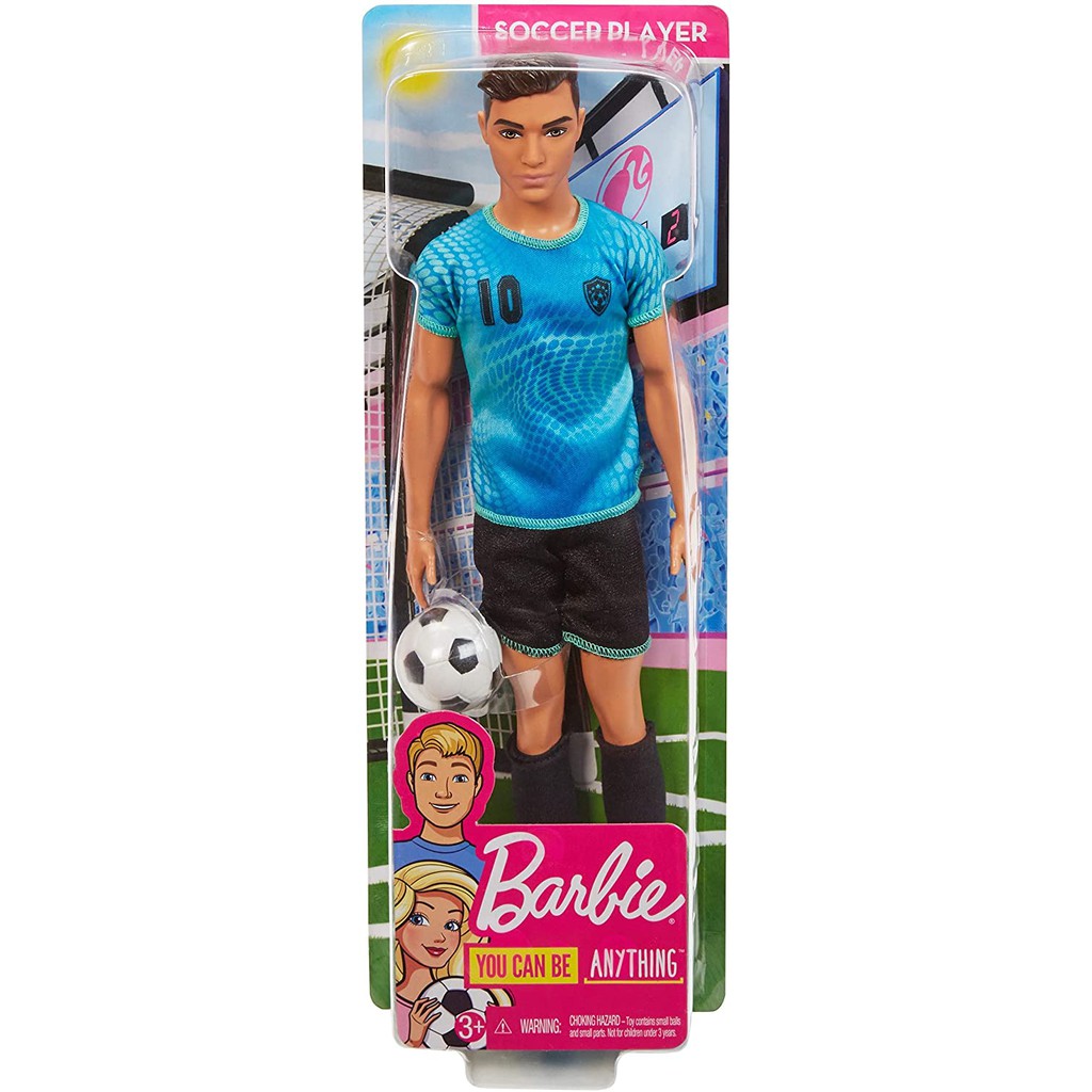 Barbie Ken Nghề Nghiệp Cầu Thủ Bóng Đá Career Doll Soccer Player