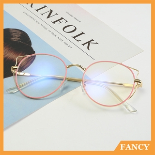 FANCY Korean Retro Cat Ears Frame Big Glasses Woman Anti-blue Light