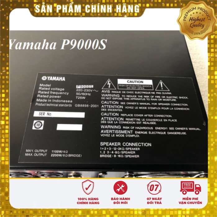 Cục đẩy công suất Yamaha P9000S 40 sò lớn - Cục đẩy công suất 9000.bảo hành 12 tháng