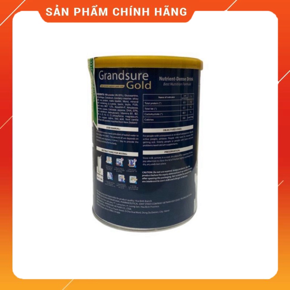 Chính hãng Sữa non xương khớp Grandsure gold