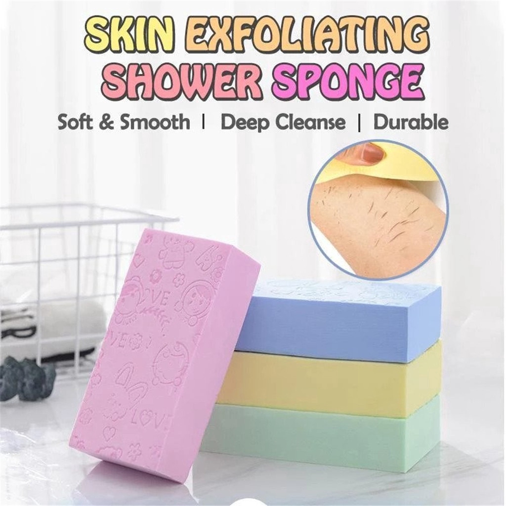 Exfoliating Shower Brush Sponge Bath Artifact Shower Body Scrub Skin Care Cleaning