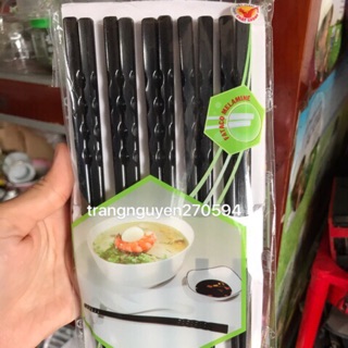 Combo 20 vĩ đũa nhựa màu đen