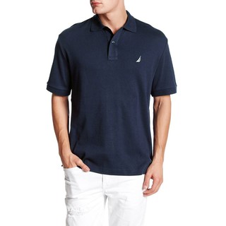FO76 KHO HÀNG HIỆU XUẤT DƯ - NAUTICA - ÁO THUN POLO NAM REGULAR FIT COTTON MỀM MÀU XANH NAVY BIG SIZE - K61700